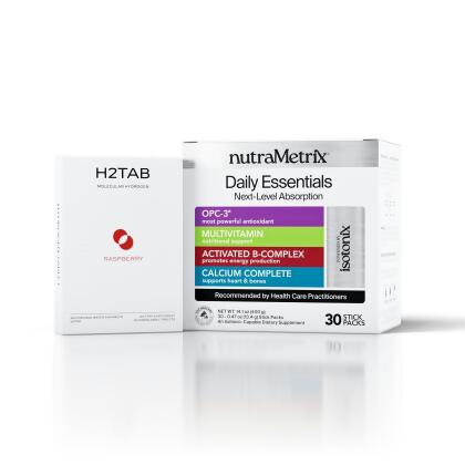 The Ultimate Isotonix® Protocol - Includes nutraMetrix Isotonix® Daily Essentials Packets - Single Box (30 Servings); Raspberry Flavor – 30 Dissolvable Tablets