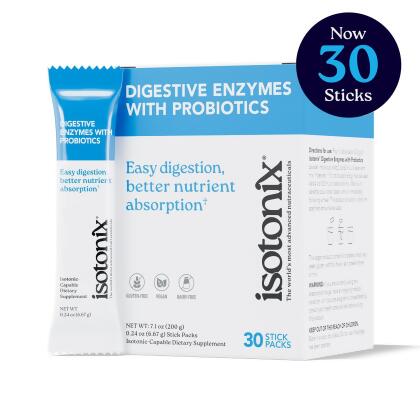 nutraMetrix Isotonix&reg; Digestive Enzymes with Probiotics - Packets (30 Packets/2 Servings Per Pack)