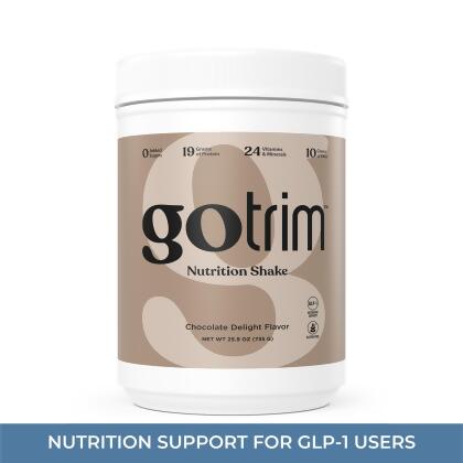 nutraMetrix GoTrim&reg; Nutrition Shakes - Chocolate Delight - Canister (14 Servings)