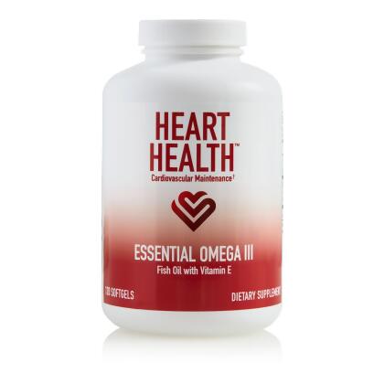 nutraMetrix&reg; Heart Health&trade; Essential Omega III Fish Oil with Vitamin E - Single Bottle (60 Servings)