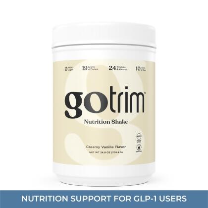 nutraMetrix GoTrim&reg; Nutrition Shakes - Creamy Vanilla - Canister (14 Servings)