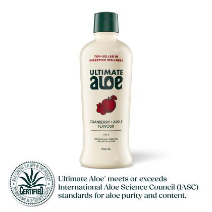 Ultimate Aloe® Juice - Cranberry Apple Flavour - Single Bottle (16 Servings)
