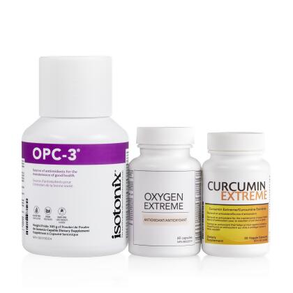 Detox Kit - Contains one each: Isotonix OPC-3 (90 servings); Oxygen Extreme (30 servings); Curcumin Extreme (30 servings)
