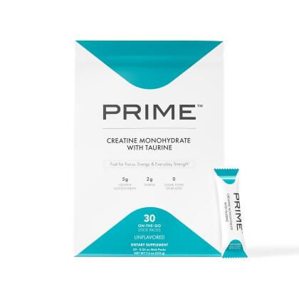 Prime™ Creatine Monohydrate with Taurine - Single Bag (30 Stick Packs)