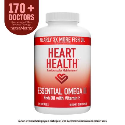 Heart Health Essential Omega III Fish Oil with Vitamin E