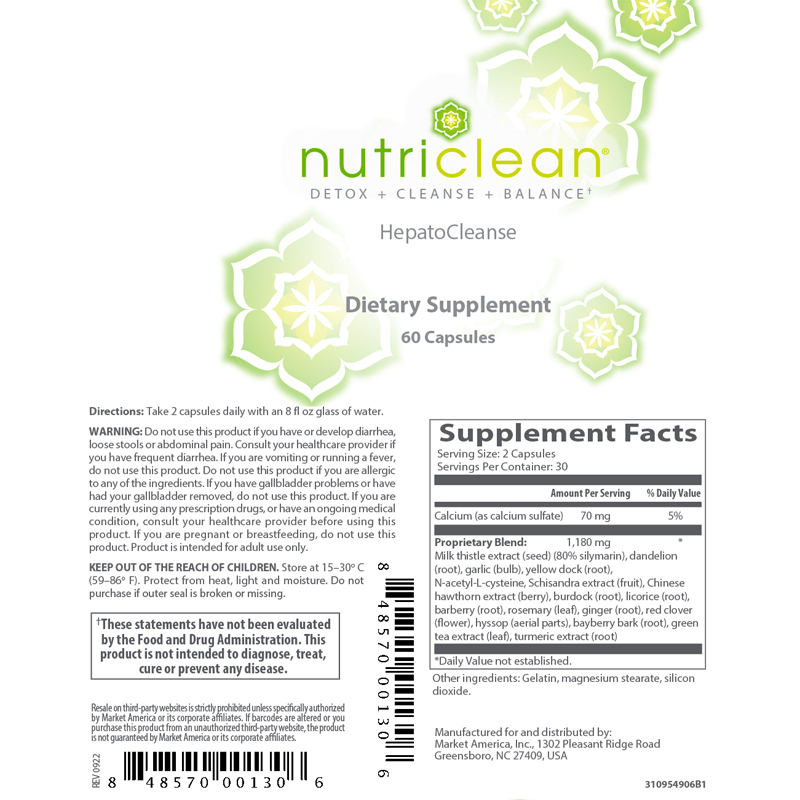 nutraMetrix NutriClean&reg; HepatoCleanse