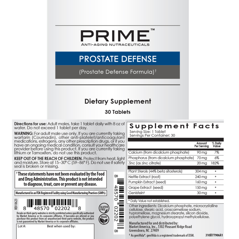 nutraMetrix&reg; Prime&trade; Prostate Defense Formula
