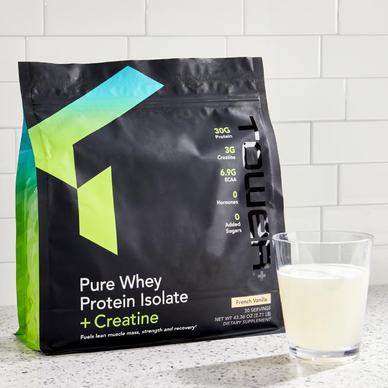 nutraMetrix&reg; Tower+&trade; Pure Whey Protein Isolate + Creatine