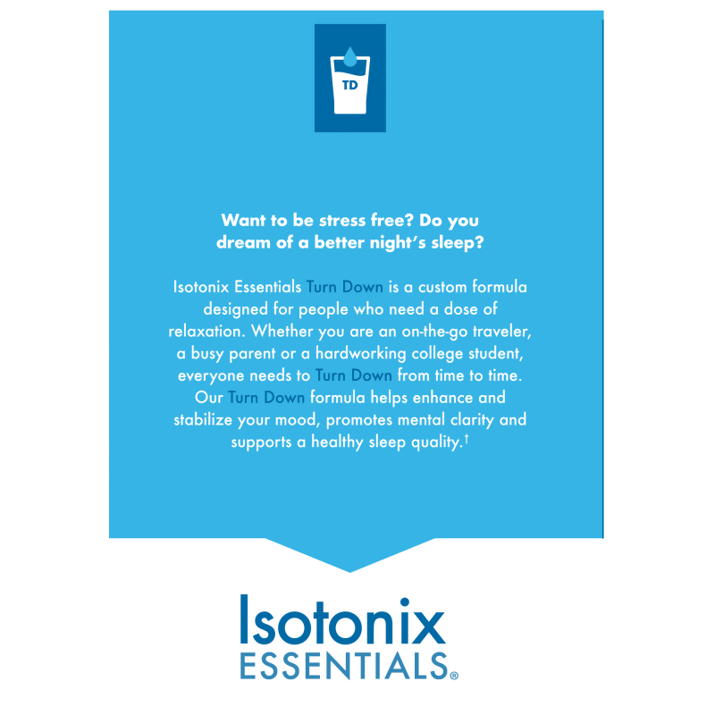 nutraMetrix Isotonix Essentials&reg; Turn Down