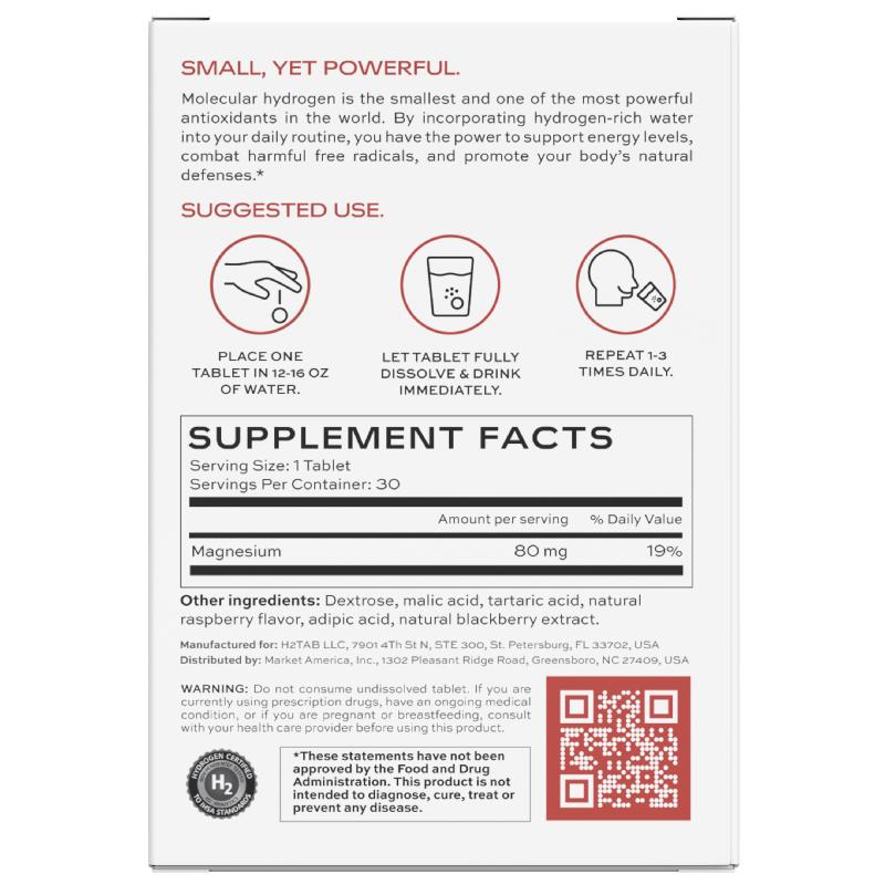 H2TAB Molecular Hydrogen Tablets