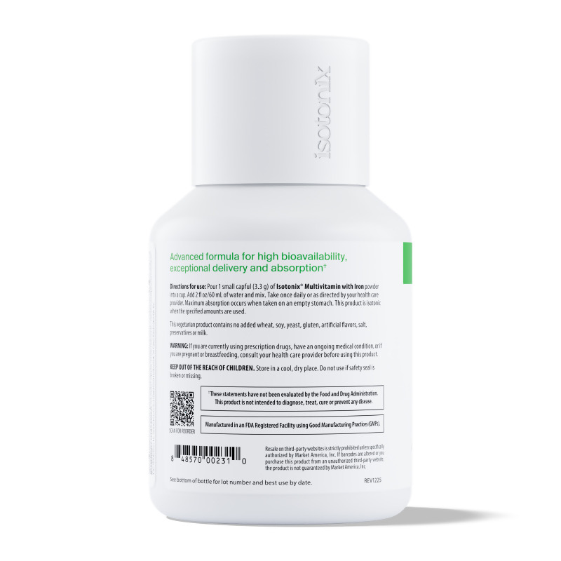 nutraMetrix Isotonix&reg; Multivitamin with Iron