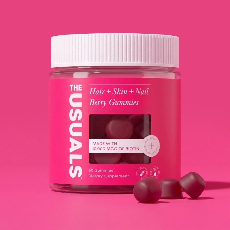 The Usuals&trade; Hair + Skin + Nail Berry Gummies