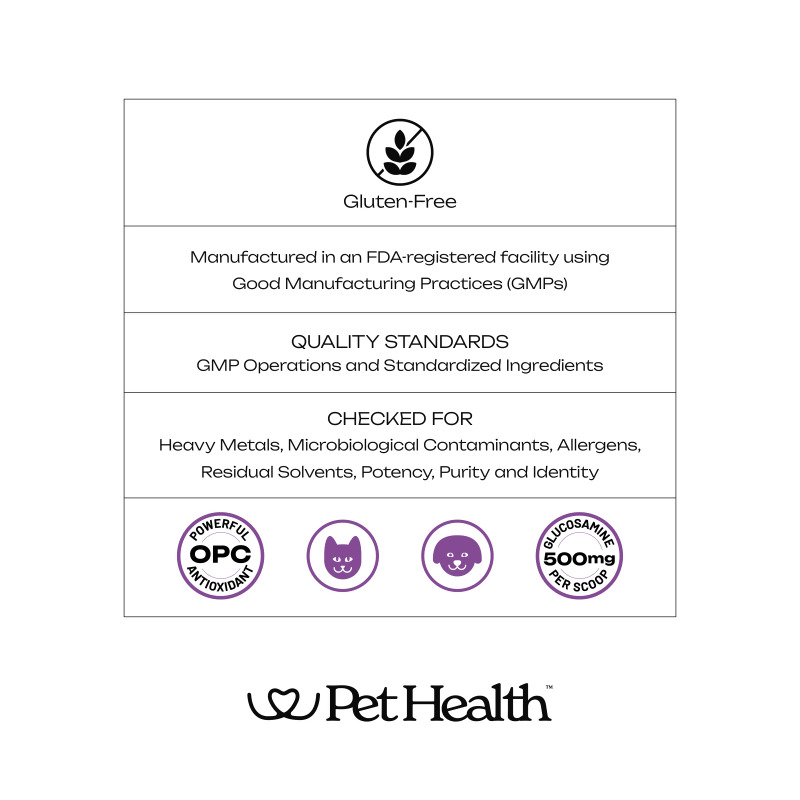 Pet Health OPC Joint Formula for Cats & Dogs with Glucosamine