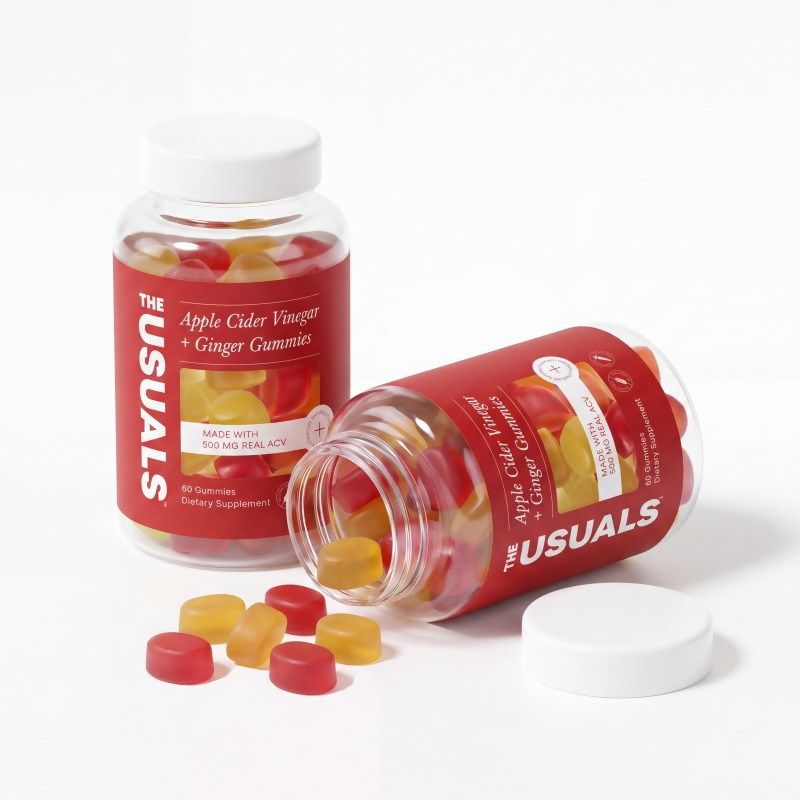 The Usuals&trade; Apple Cider Vinegar + Ginger Gummies