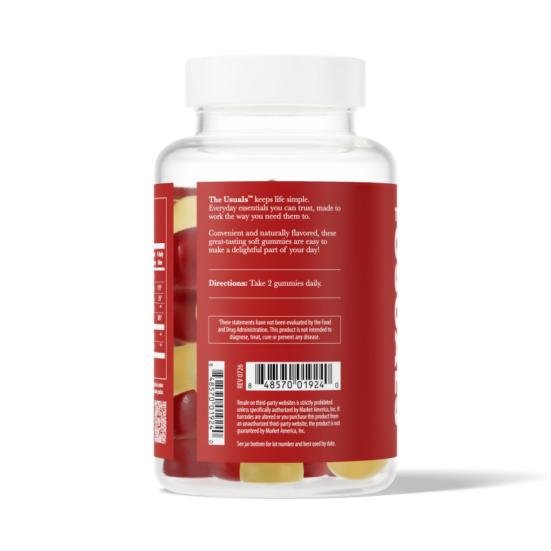 The Usuals&trade; Apple Cider Vinegar + Ginger Gummies