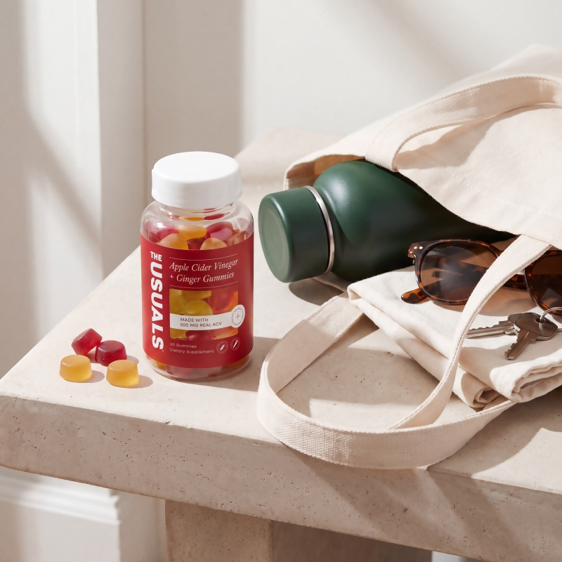 The Usuals&trade; Apple Cider Vinegar + Ginger Gummies