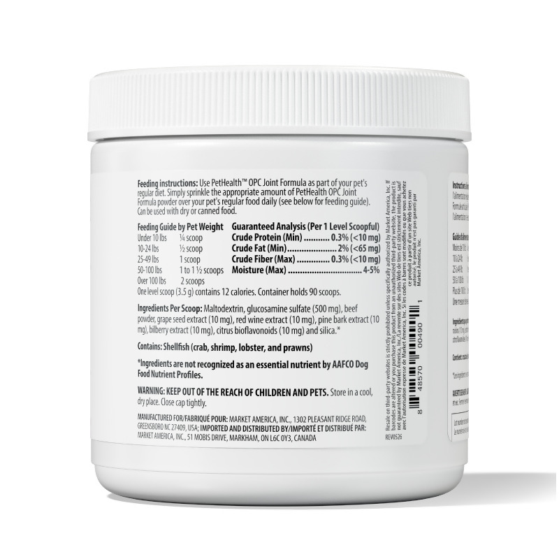 Pet Health OPC Joint Formula for Cats & Dogs with Glucosamine