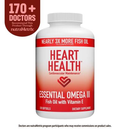 Heart Health易善魚油維生素E膠囊食品