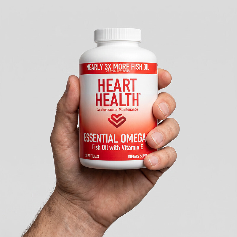 Heart Health易善魚油維生素E膠囊食品