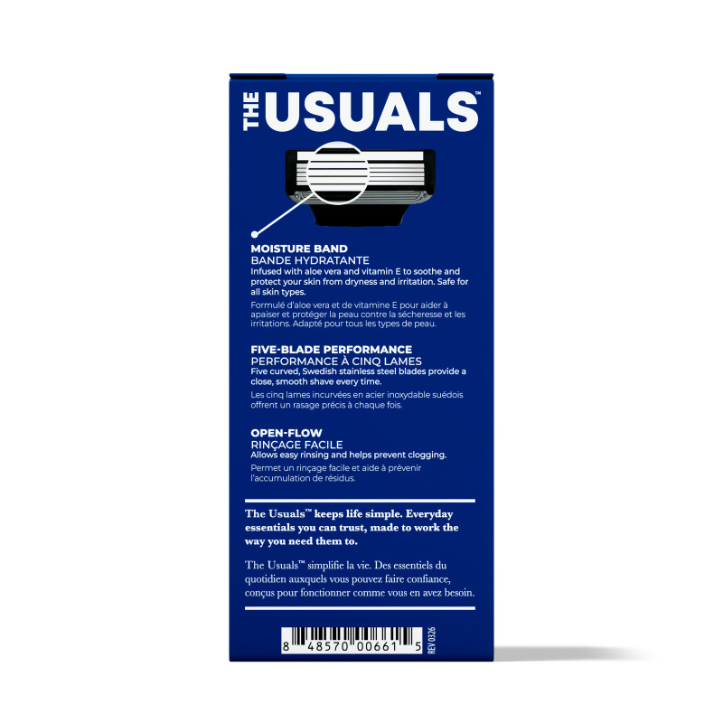 The Usuals&trade;瞬淨男士刮鬍刀補充包