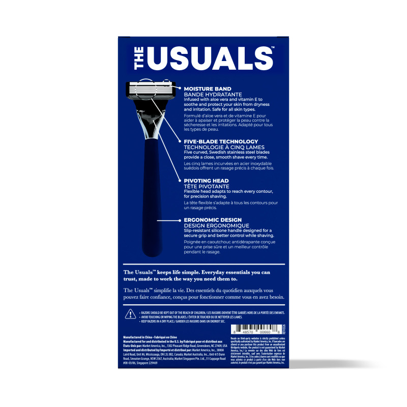 The Usuals&trade;瞬淨男士刮鬍刀組