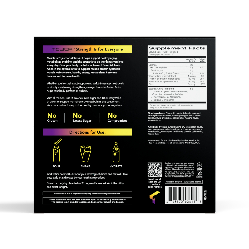 Tower+&trade;必需氨基酸粉末食品