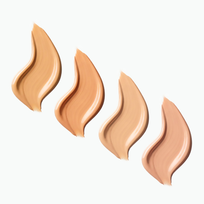 Mineral Foundation shade swatches