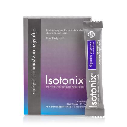 Isotonix® Digestive Enzymes with Probiotics Packets - Single Box - (20 Packets/2 Servings Per Packet)