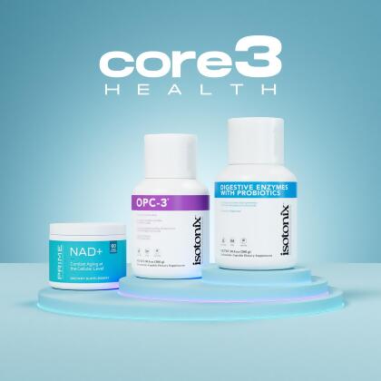 Core 3 Health - Includes one Prime™ NAD+; one Isotonix® OPC-3; and one Isotonix® Digestive Enzymes with Probiotics