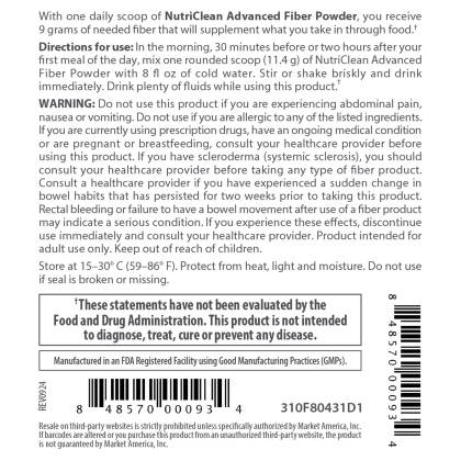 NutriClean&reg; Advanced Fiber Powder alternate image