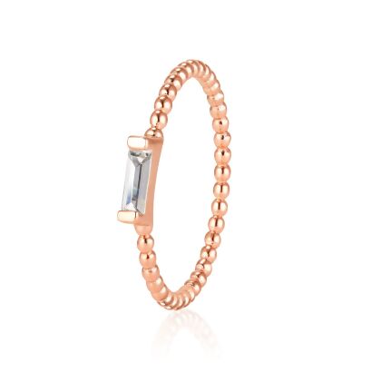 ADRIENNE - Spiraled Baguette Ring