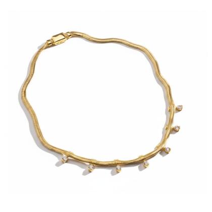 VIVIENNE - Snake Necklace with Pins