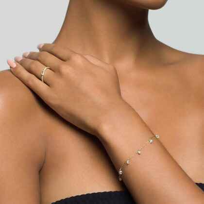 DESI - Pierced Round Cut Bracelet