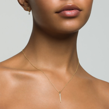 HEIDI - Pave Stick Necklace