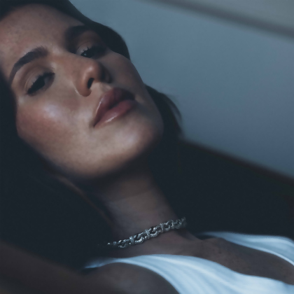 LO – Pavé Infinity Link Collar Necklace