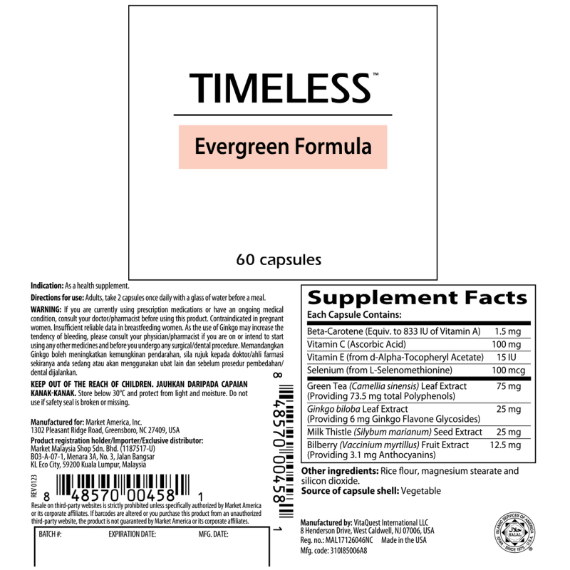 Timeless&trade; Evergreen Formula