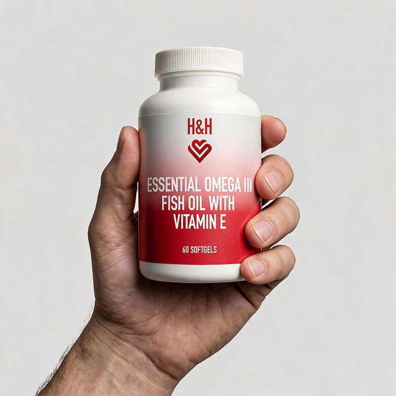 H&H&trade; Essential Omega III Fish Oil with Vitamin E