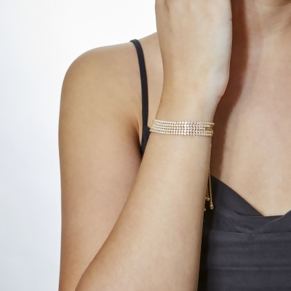 BRIA - Round Cut Tennis Bracelet
