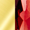 Gold with Red Gem