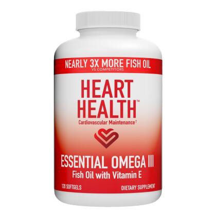 Heart Health Essential Omega III Fish Oil With Vitamin E