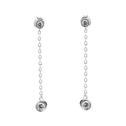 IRIS – Double Stone Drop Earrings