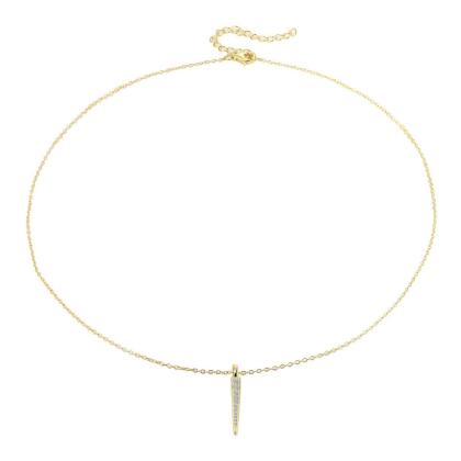 HEIDI - Pave Stick Necklace