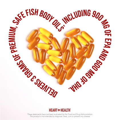 Heart Health Essential Omega III Fish Oil With Vitamin E