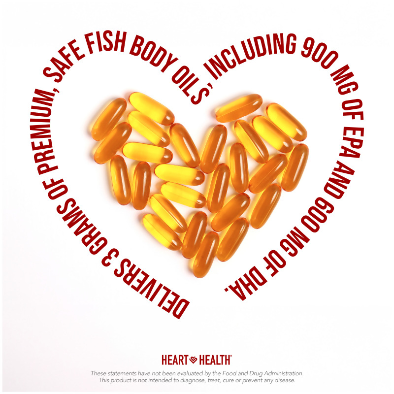 Heart Health Essential Omega III Fish Oil With Vitamin E