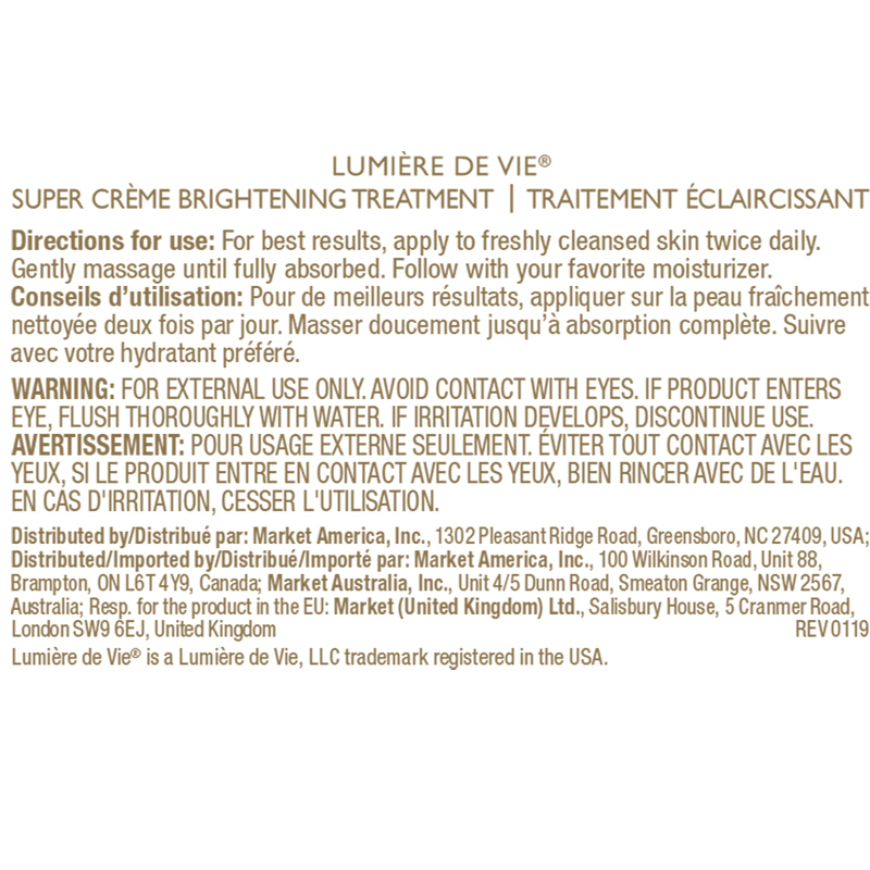 Lumière de Vie&reg; Super Crème