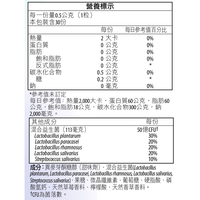 愛的奇蹟&trade;兒童益生菌嚼片