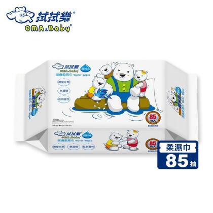 【拭拭樂】親子熊超純水潔膚柔濕紙巾85抽 釣魚版(24 包) 
