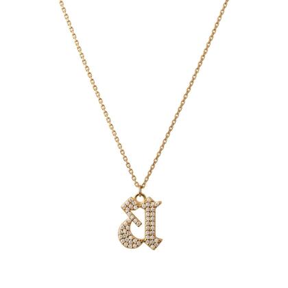 INITIAL – Gothic Letter Necklace