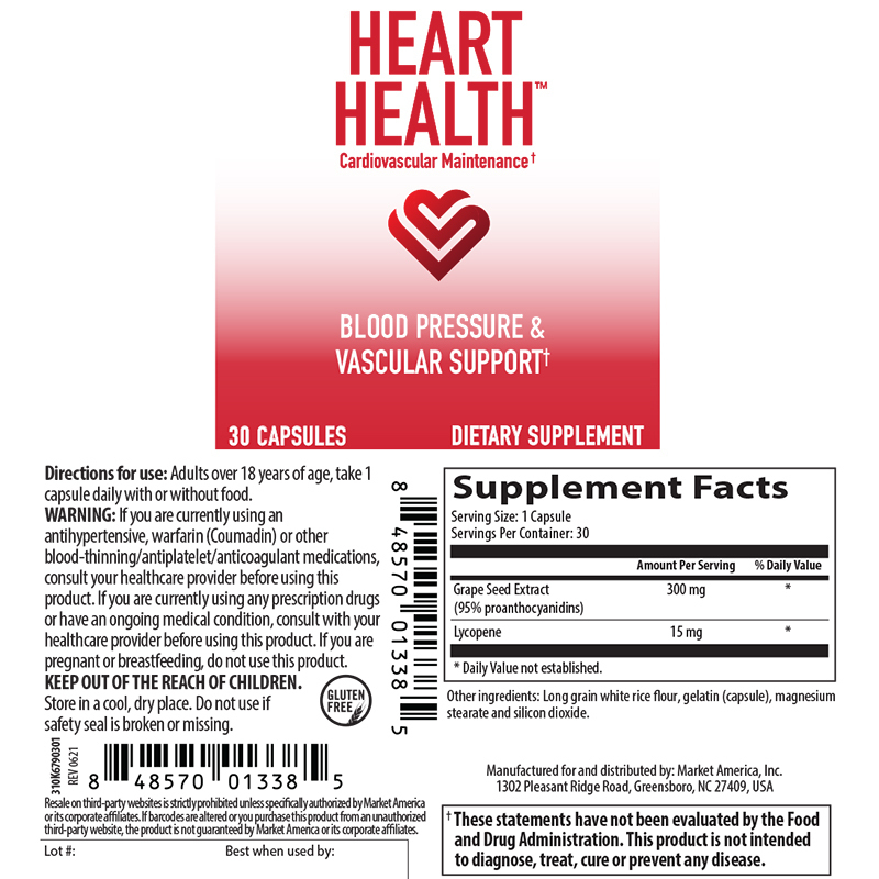 Heart Health&trade; Blood Pressure and Vascular Support