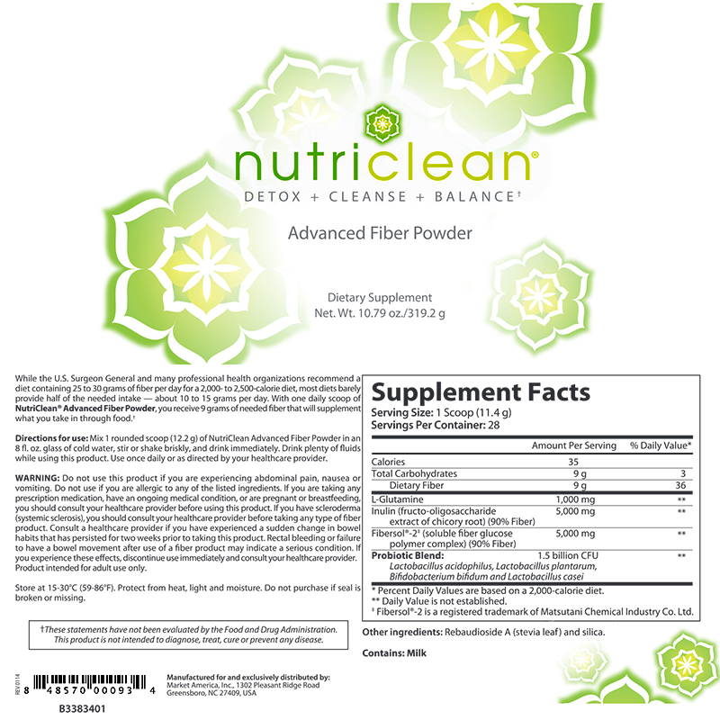 NutriClean&reg; Advanced Fiber Powder with Stevia